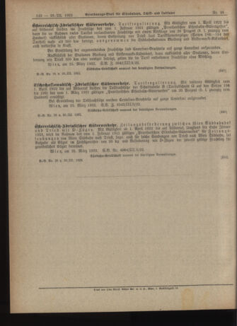 Verordnungs-Blatt für Eisenbahnen und Schiffahrt: Veröffentlichungen in Tarif- und Transport-Angelegenheiten 19220328 Seite: 6