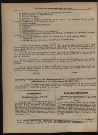 Verordnungs-Blatt für Eisenbahnen und Schiffahrt: Veröffentlichungen in Tarif- und Transport-Angelegenheiten 19220425 Seite: 2