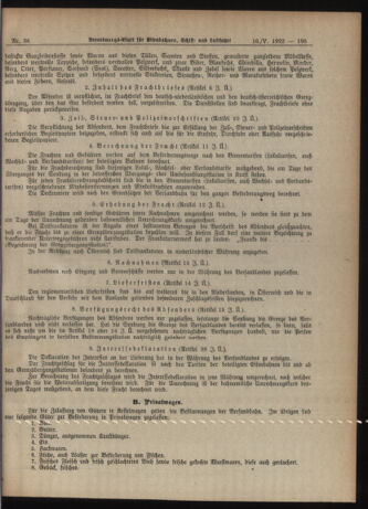 Verordnungs-Blatt für Eisenbahnen und Schiffahrt: Veröffentlichungen in Tarif- und Transport-Angelegenheiten 19220516 Seite: 9