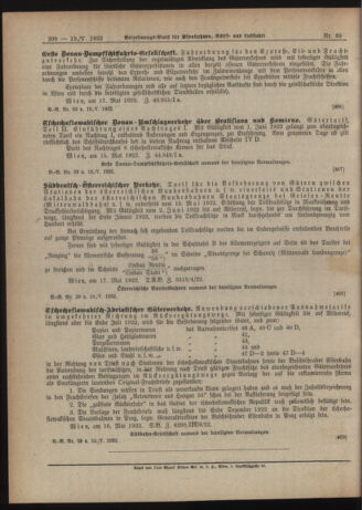 Verordnungs-Blatt für Eisenbahnen und Schiffahrt: Veröffentlichungen in Tarif- und Transport-Angelegenheiten 19220519 Seite: 8