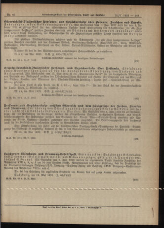 Verordnungs-Blatt für Eisenbahnen und Schiffahrt: Veröffentlichungen in Tarif- und Transport-Angelegenheiten 19220523 Seite: 5