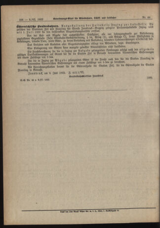 Verordnungs-Blatt für Eisenbahnen und Schiffahrt: Veröffentlichungen in Tarif- und Transport-Angelegenheiten 19220609 Seite: 8