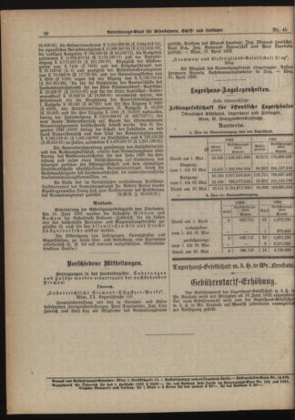 Verordnungs-Blatt für Eisenbahnen und Schiffahrt: Veröffentlichungen in Tarif- und Transport-Angelegenheiten 19220613 Seite: 2