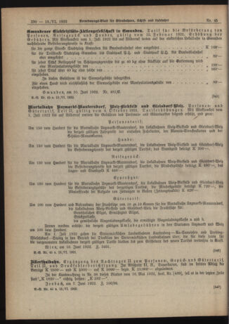 Verordnungs-Blatt für Eisenbahnen und Schiffahrt: Veröffentlichungen in Tarif- und Transport-Angelegenheiten 19220613 Seite: 6