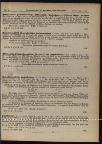 Verordnungs-Blatt für Eisenbahnen und Schiffahrt: Veröffentlichungen in Tarif- und Transport-Angelegenheiten 19220613 Seite: 7