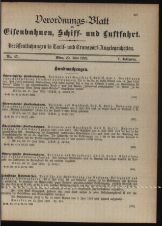 Verordnungs-Blatt für Eisenbahnen und Schiffahrt: Veröffentlichungen in Tarif- und Transport-Angelegenheiten 19220620 Seite: 3