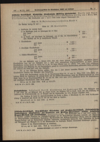 Verordnungs-Blatt für Eisenbahnen und Schiffahrt: Veröffentlichungen in Tarif- und Transport-Angelegenheiten 19220620 Seite: 4