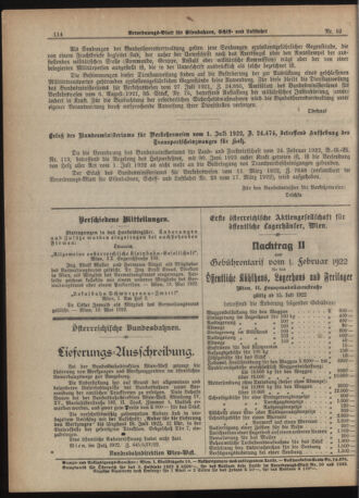 Verordnungs-Blatt für Eisenbahnen und Schiffahrt: Veröffentlichungen in Tarif- und Transport-Angelegenheiten 19220707 Seite: 4