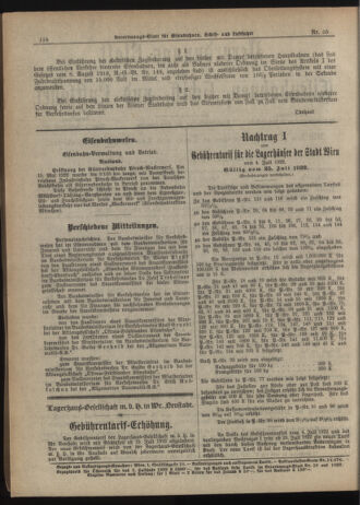 Verordnungs-Blatt für Eisenbahnen und Schiffahrt: Veröffentlichungen in Tarif- und Transport-Angelegenheiten 19220714 Seite: 4