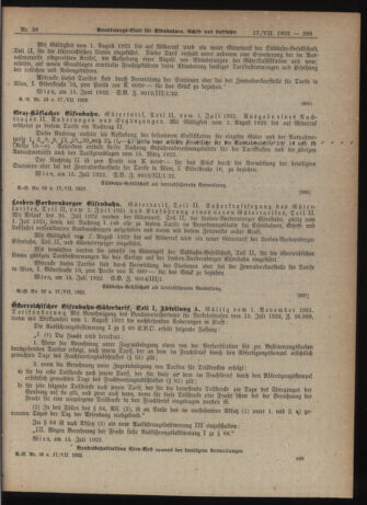 Verordnungs-Blatt für Eisenbahnen und Schiffahrt: Veröffentlichungen in Tarif- und Transport-Angelegenheiten 19220717 Seite: 9