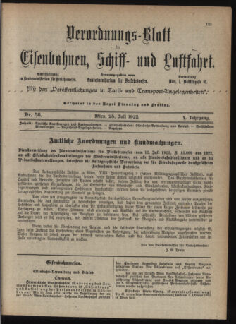 Verordnungs-Blatt für Eisenbahnen und Schiffahrt: Veröffentlichungen in Tarif- und Transport-Angelegenheiten 19220725 Seite: 3