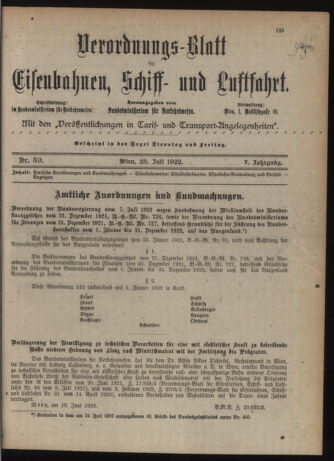 Verordnungs-Blatt für Eisenbahnen und Schiffahrt: Veröffentlichungen in Tarif- und Transport-Angelegenheiten