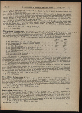 Verordnungs-Blatt für Eisenbahnen und Schiffahrt: Veröffentlichungen in Tarif- und Transport-Angelegenheiten 19220801 Seite: 5