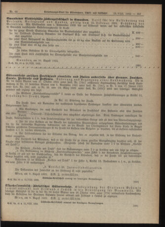 Verordnungs-Blatt für Eisenbahnen und Schiffahrt: Veröffentlichungen in Tarif- und Transport-Angelegenheiten 19220815 Seite: 5