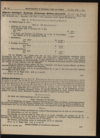 Verordnungs-Blatt für Eisenbahnen und Schiffahrt: Veröffentlichungen in Tarif- und Transport-Angelegenheiten 19220824 Seite: 19