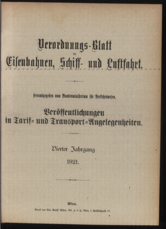 Verordnungs-Blatt für Eisenbahnen und Schiffahrt: Veröffentlichungen in Tarif- und Transport-Angelegenheiten 19220829 Seite: 5