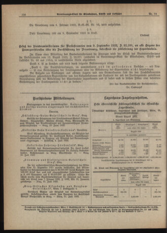 Verordnungs-Blatt für Eisenbahnen und Schiffahrt: Veröffentlichungen in Tarif- und Transport-Angelegenheiten 19220919 Seite: 6