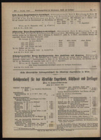 Verordnungs-Blatt für Eisenbahnen und Schiffahrt: Veröffentlichungen in Tarif- und Transport-Angelegenheiten 19220929 Seite: 4