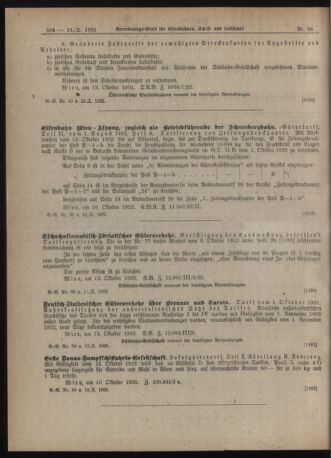 Verordnungs-Blatt für Eisenbahnen und Schiffahrt: Veröffentlichungen in Tarif- und Transport-Angelegenheiten 19221013 Seite: 2