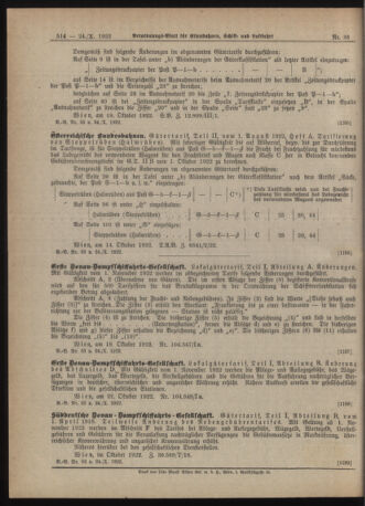 Verordnungs-Blatt für Eisenbahnen und Schiffahrt: Veröffentlichungen in Tarif- und Transport-Angelegenheiten 19221024 Seite: 4