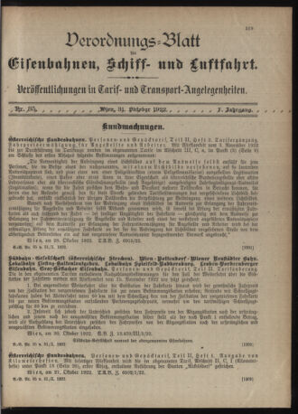 Verordnungs-Blatt für Eisenbahnen und Schiffahrt: Veröffentlichungen in Tarif- und Transport-Angelegenheiten 19221031 Seite: 3