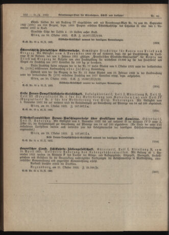 Verordnungs-Blatt für Eisenbahnen und Schiffahrt: Veröffentlichungen in Tarif- und Transport-Angelegenheiten 19221031 Seite: 6