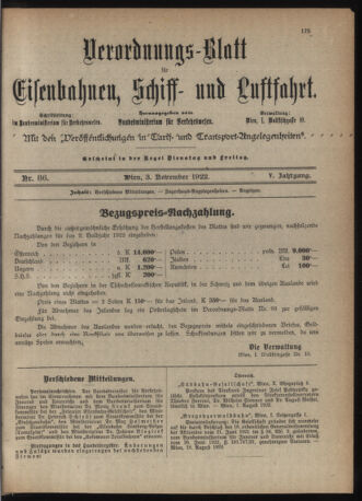 Verordnungs-Blatt für Eisenbahnen und Schiffahrt: Veröffentlichungen in Tarif- und Transport-Angelegenheiten 19221103 Seite: 3