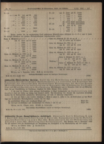 Verordnungs-Blatt für Eisenbahnen und Schiffahrt: Veröffentlichungen in Tarif- und Transport-Angelegenheiten 19221103 Seite: 5