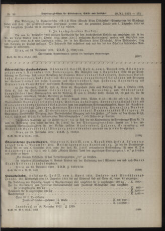 Verordnungs-Blatt für Eisenbahnen und Schiffahrt: Veröffentlichungen in Tarif- und Transport-Angelegenheiten 19221128 Seite: 5