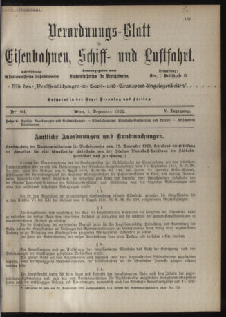 Verordnungs-Blatt für Eisenbahnen und Schiffahrt: Veröffentlichungen in Tarif- und Transport-Angelegenheiten