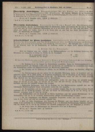 Verordnungs-Blatt für Eisenbahnen und Schiffahrt: Veröffentlichungen in Tarif- und Transport-Angelegenheiten 19221212 Seite: 4