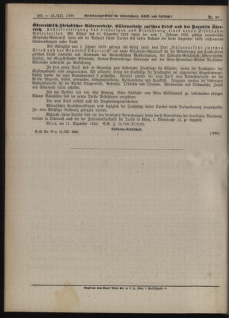 Verordnungs-Blatt für Eisenbahnen und Schiffahrt: Veröffentlichungen in Tarif- und Transport-Angelegenheiten 19221215 Seite: 10