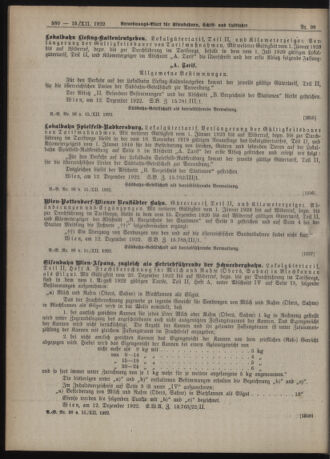 Verordnungs-Blatt für Eisenbahnen und Schiffahrt: Veröffentlichungen in Tarif- und Transport-Angelegenheiten 19221215 Seite: 8