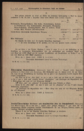 Verordnungs-Blatt für Eisenbahnen und Schiffahrt: Veröffentlichungen in Tarif- und Transport-Angelegenheiten 19230109 Seite: 2