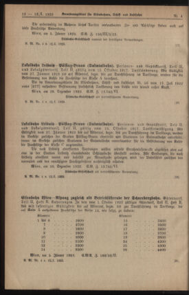 Verordnungs-Blatt für Eisenbahnen und Schiffahrt: Veröffentlichungen in Tarif- und Transport-Angelegenheiten 19230112 Seite: 2