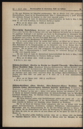 Verordnungs-Blatt für Eisenbahnen und Schiffahrt: Veröffentlichungen in Tarif- und Transport-Angelegenheiten 19230130 Seite: 2