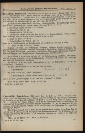 Verordnungs-Blatt für Eisenbahnen und Schiffahrt: Veröffentlichungen in Tarif- und Transport-Angelegenheiten 19230130 Seite: 5