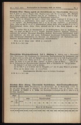 Verordnungs-Blatt für Eisenbahnen und Schiffahrt: Veröffentlichungen in Tarif- und Transport-Angelegenheiten 19230130 Seite: 6