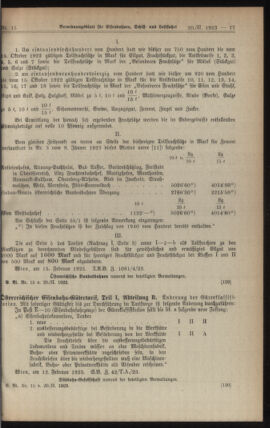 Verordnungs-Blatt für Eisenbahnen und Schiffahrt: Veröffentlichungen in Tarif- und Transport-Angelegenheiten 19230220 Seite: 3