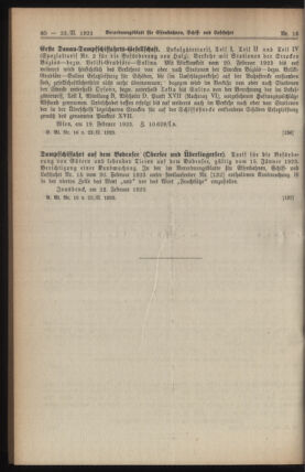 Verordnungs-Blatt für Eisenbahnen und Schiffahrt: Veröffentlichungen in Tarif- und Transport-Angelegenheiten 19230223 Seite: 2