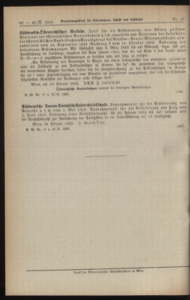 Verordnungs-Blatt für Eisenbahnen und Schiffahrt: Veröffentlichungen in Tarif- und Transport-Angelegenheiten 19230227 Seite: 10