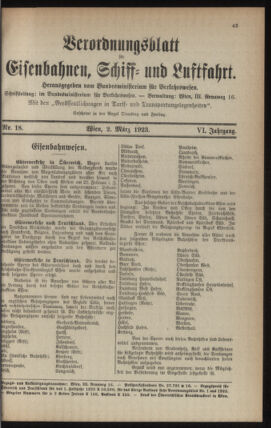 Verordnungs-Blatt für Eisenbahnen und Schiffahrt: Veröffentlichungen in Tarif- und Transport-Angelegenheiten 19230302 Seite: 5