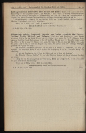 Verordnungs-Blatt für Eisenbahnen und Schiffahrt: Veröffentlichungen in Tarif- und Transport-Angelegenheiten 19230309 Seite: 4