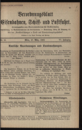 Verordnungs-Blatt für Eisenbahnen und Schiffahrt: Veröffentlichungen in Tarif- und Transport-Angelegenheiten 19230327 Seite: 3