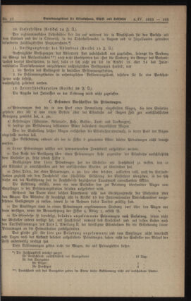 Verordnungs-Blatt für Eisenbahnen und Schiffahrt: Veröffentlichungen in Tarif- und Transport-Angelegenheiten 19230406 Seite: 19