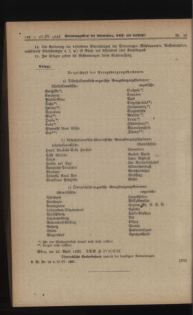 Verordnungs-Blatt für Eisenbahnen und Schiffahrt: Veröffentlichungen in Tarif- und Transport-Angelegenheiten 19230427 Seite: 8