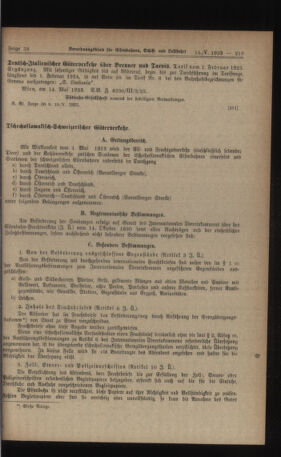 Verordnungs-Blatt für Eisenbahnen und Schiffahrt: Veröffentlichungen in Tarif- und Transport-Angelegenheiten 19230515 Seite: 5