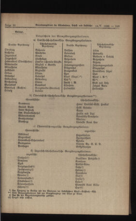 Verordnungs-Blatt für Eisenbahnen und Schiffahrt: Veröffentlichungen in Tarif- und Transport-Angelegenheiten 19230515 Seite: 9