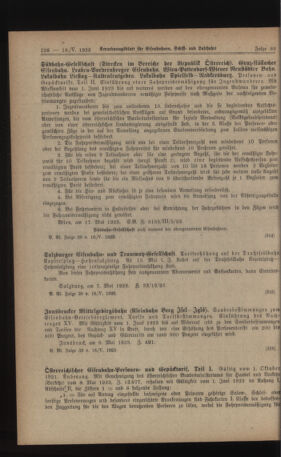 Verordnungs-Blatt für Eisenbahnen und Schiffahrt: Veröffentlichungen in Tarif- und Transport-Angelegenheiten 19230518 Seite: 2