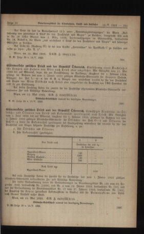 Verordnungs-Blatt für Eisenbahnen und Schiffahrt: Veröffentlichungen in Tarif- und Transport-Angelegenheiten 19230518 Seite: 5